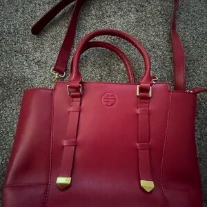 Segolene en Cuirass Red Leather Handbag